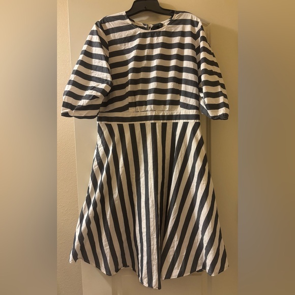 Who What Wear Dresses & Skirts - Who What Wear Black and White Striped Midi Dress